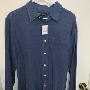 Blue Button Up